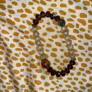 Elegant Brown Beaded Bracelet
